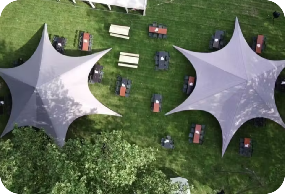 2vyroba branding star tent | Honest