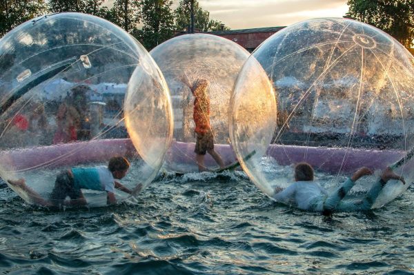 Aqua zorbing