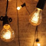 LED svetelná reťaz vintage teplá biela (veľké žiarovky)