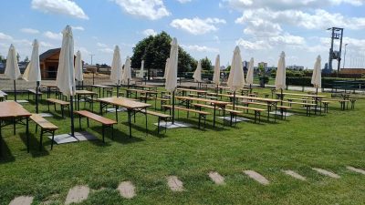 Prenájom pivného setu – 2 lavice a 1 stolík na evente