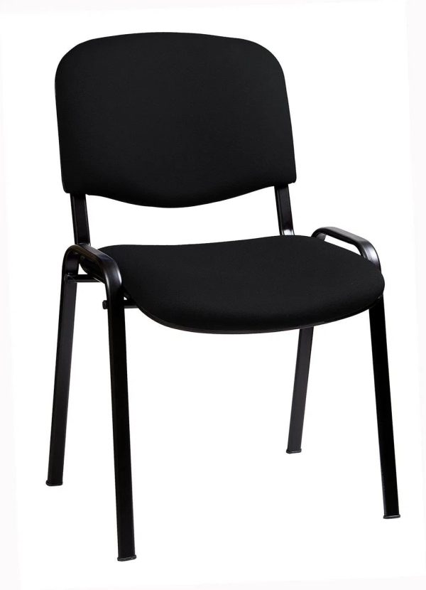 Stolička čalúnená čierna