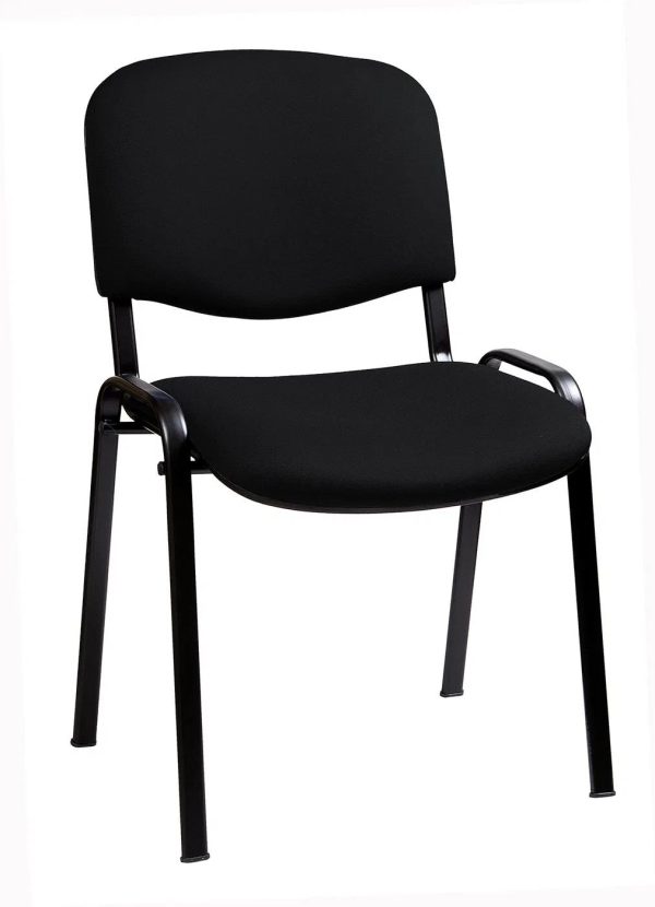 Stolička čalúnená čierna