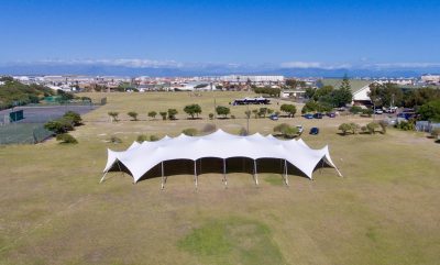 Prenájom Cloud stretch 19×35 m – exteriér veľkého stretch stanu