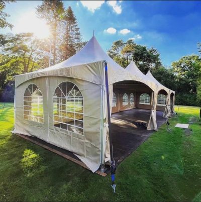Prenájom pagodového stanu 5x5 m – elegantný promo a eventový stan