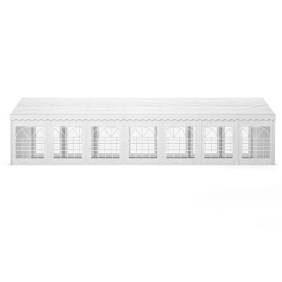 Prenájom plachty – uzatvorenie (12 okien) pre garden stan 8x12m – bočná stena