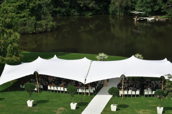 Stretch stan 10x30 m - Sand/Cream