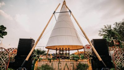 Prenájom teepee stanu 6 m – exteriér bamboo tipi
