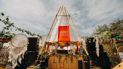Prenájom teepee stanu d9 m – exteriér bamboo tipi