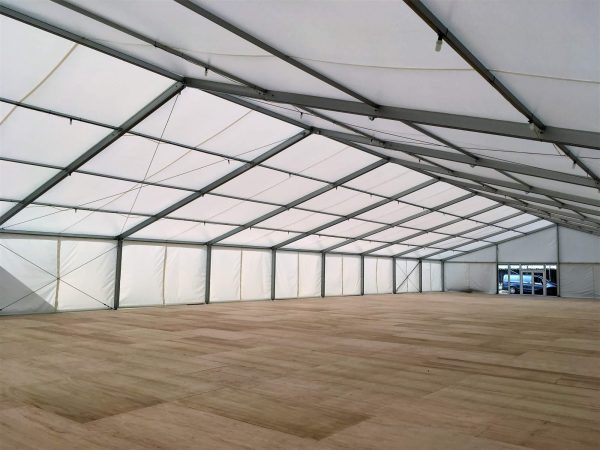 Veľkoplošný párty stan so sedlovou strechou ALU 15x30 m