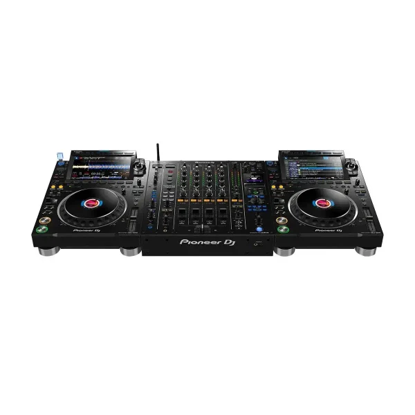Ready DJ set - 2 ks Pioneer DJ CDJ-3000, 1 ks Pioneer DJ DJM-A9, DJ stôl, Repro, SHURE SM58
