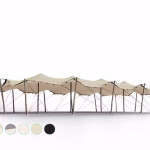 Stretch stan 10×23 m – Sand/Cream