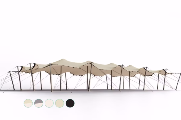 Stretch stan 10×23 m – Sand/Cream