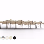 Stretch stan 13×17 m – Sand/Cream