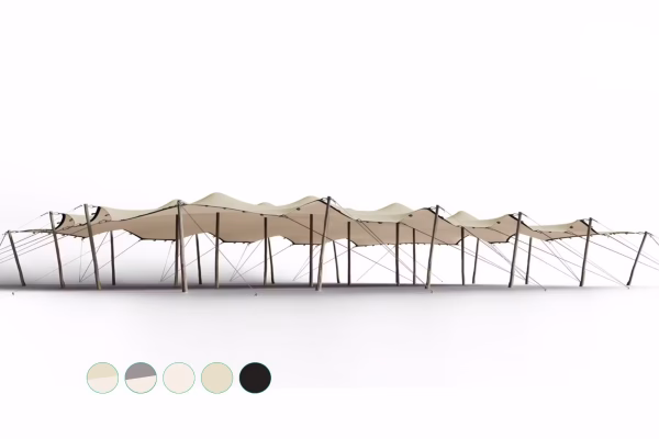 Stretch stan 13x17 m - Sand/Cream