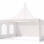 Pagoda s panoramatickou strechou 5x5m