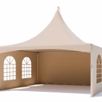 Pagoda 5x5m krémová